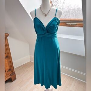 JS Collections Teal 90’s Formal Dress 🦋